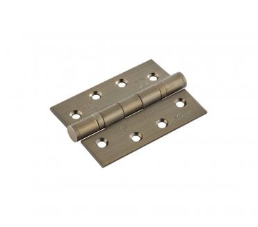 Eurospec HIN1433P 102x76mm Ball Bearing Butt Hinges (Pair) - Antique Brass