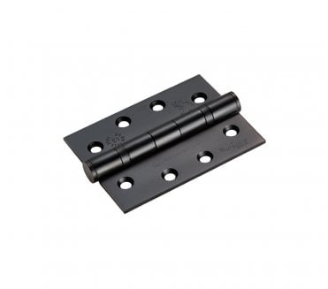 Eurospec HIN1433P 102x76mm Ball Bearing Butt Hinges (Pair) - Matt Black