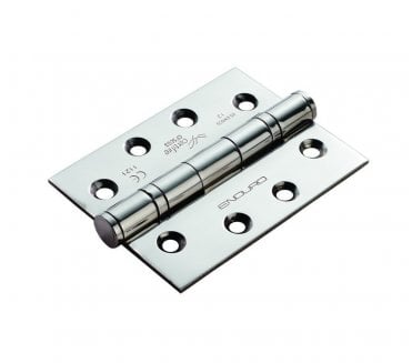 Eurospec HIN1433P 102x76mm Ball Bearing Butt Hinges (Pair) - Polished Stainless Steel