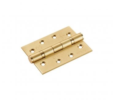 Eurospec HIN1433P 102x76mm Ball Bearing Butt Hinges (Pair) - Satin Brass