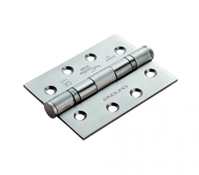 Eurospec HIN1433P 102x76mm Ball Bearing Butt Hinges (Pair) - Satin Stainless Steel