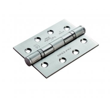 Eurospec HIN1433P 102x76mm Ball Bearing Butt Hinges (Pair) - Satin Stainless Steel