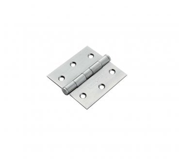 Eurospec HIP1332 76x76mm Projection Butt Hinges (Pair) - Satin Stainless Steel