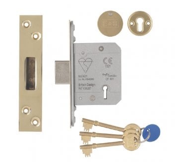 Eurospec LDB 5-Lever 63mm BS3621 Mortice Deadlock - PVD