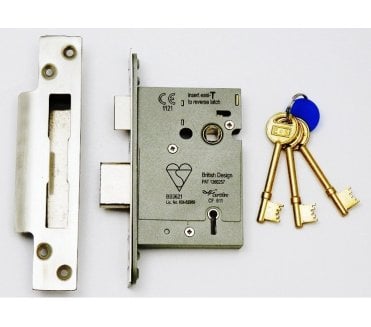 Eurospec LSB 5-Lever BS3621 Mortice Sashlock - Polished Stainless Steel