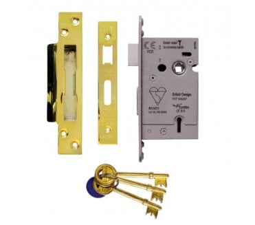 Eurospec LSB 5-Lever BS3621 Mortice Sashlock - PVD Brass