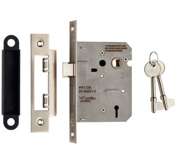 Eurospec LSE 3-Lever Easi-T Mortice Sashlock - Satin Nickel