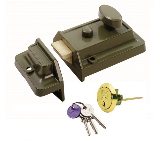 Eurospec RCN8160 Rim Nightlatch & Cylinder - Green