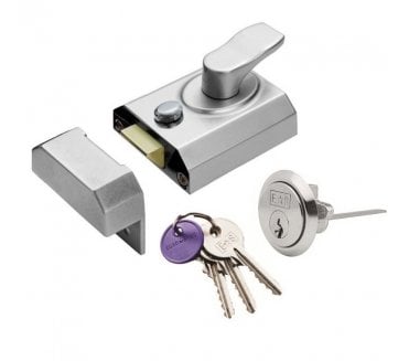 Eurospec RCN8240SC Rim Nightlatch - 60mm Wide - Satin Chrome