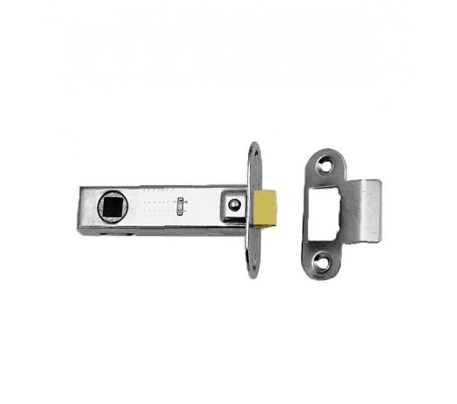 Eurospec TLE Radius Tubular Mortice Latch 76mm - Nickel Plated
