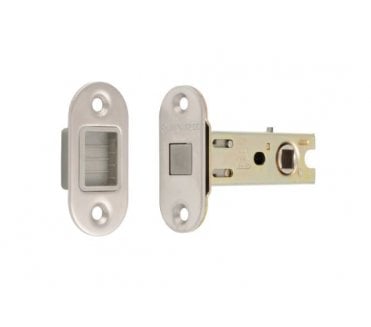 Eurospec TLM5030 Magnetic Tubular Mortice Latch - RADIUS - Satin Stainless Steel