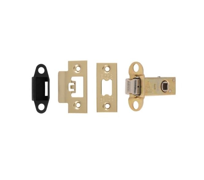 Eurospec TLS Heavy Sprung Tubular Mortice Latch - PVD Brass
