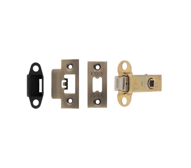 Eurospec TLS Heavy Sprung Tubular Mortice Latches - Antique Brass