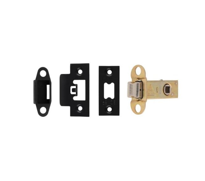 Eurospec TLS Heavy Sprung Tubular Mortice Latches - Matt Black