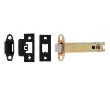 Eurospec TLS Heavy Sprung Tubular Mortice Latches - Matt Black