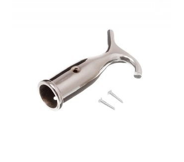 Excel 3329 Pole Hook for Fanlight Windows - Polished Chrome