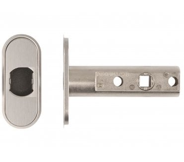 Excel AM60 Magnetic Tubular Mortice Latch - Satin Stainless Steel