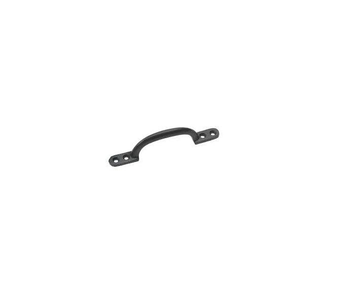 Excel Hardware 1215 Hotbed D Handle 152mm - Black Jappanned