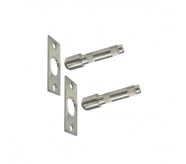 Excel Hardware 2527 Steel Security Hinges Bolts (pair) - Bright Zinc Plated