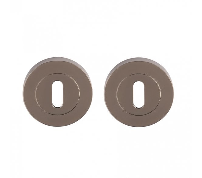 Excel Hardware 3541 Keyhole Escutcheons (Pair) - Black Nickel