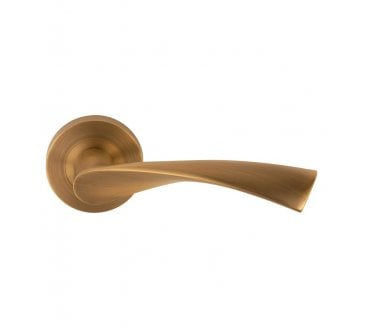 Excel Hardware 3545 Flex Door Handle on Rose - Antique Brass