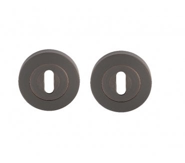 Excel Hardware 3581 Keyhole Escutcheons (Pair) - Oil Rubbed Bronze
