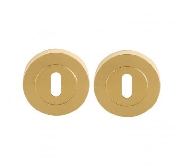 Excel Hardware 3616 Keyhole Escutcheons (Pair) - Polished Brass
