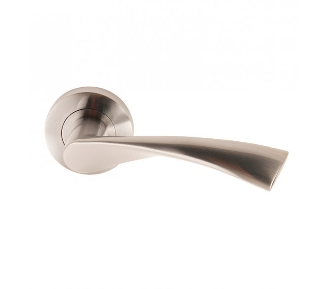 Excel Hardware 3640 Flex Door Handle On Rose - Satin Chrome