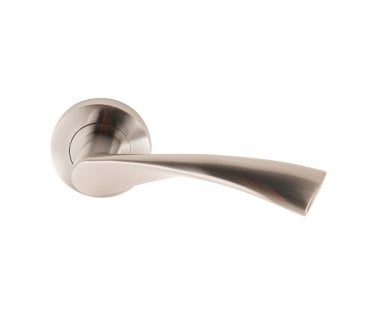 Excel Hardware 3640 Flex Door Handle On Rose - Satin Chrome