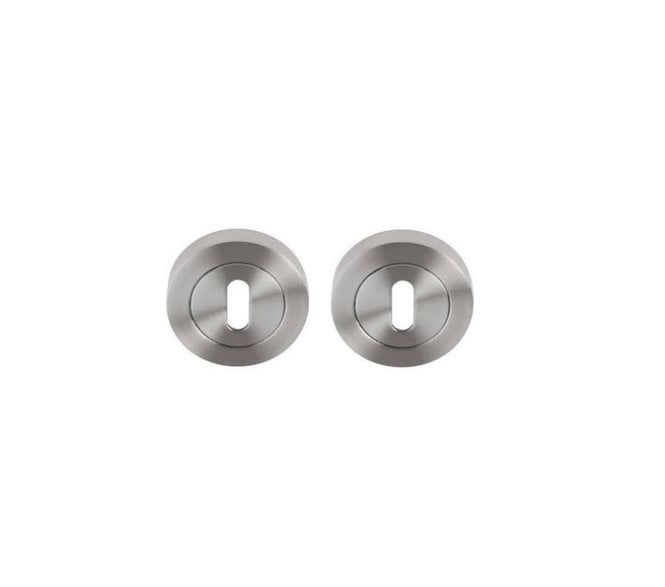 Excel Hardware 3641 Keyhole Escutcheons (Pair) - Satin Chrome
