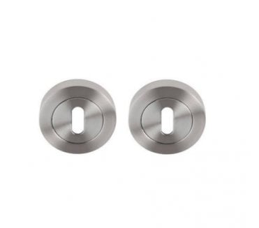 Excel Hardware 3641 Keyhole Escutcheons (Pair) - Satin Chrome