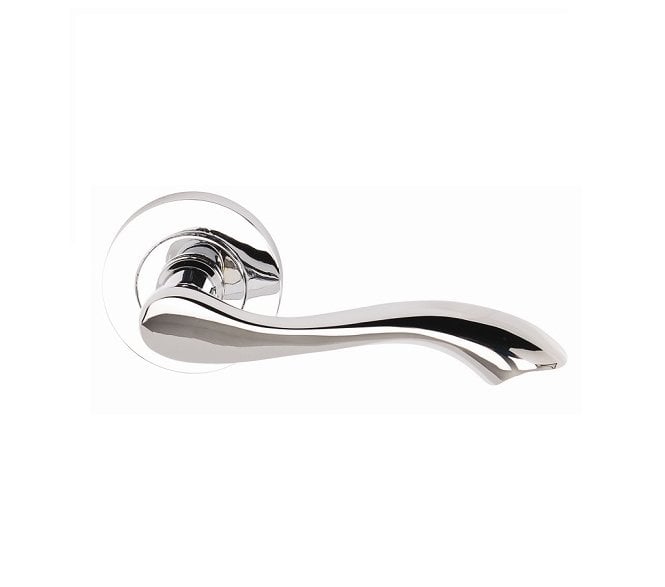 Excel Hardware 3680 Venus Door Handle On Rose - Polished Chrome