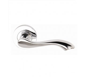 Excel Hardware 3680 Venus Door Handle On Rose - Polished Chrome