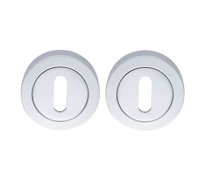Excel Hardware 3681 Keyhole Escutcheons (Pair) - Polished Chrome