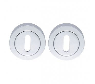 Excel Hardware 3681 Keyhole Escutcheons (Pair) - Polished Chrome