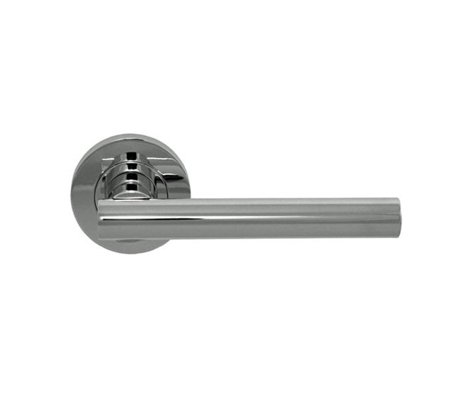 Excel Hardware 3690 Sultan Door Handle On Rose - Polished Chrome
