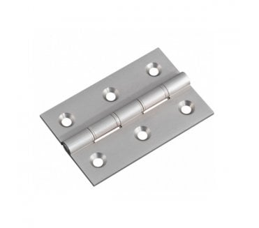 Excel Hardware 433 Washered Butt Hinges 76x51mm (Pair) - Satin Chrome