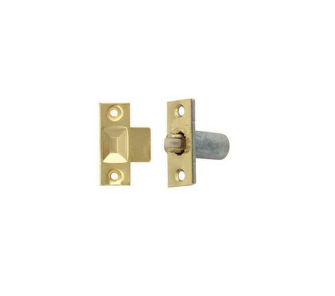 Excel Hardware Adjustable Mortice Roller Catch - Brassed