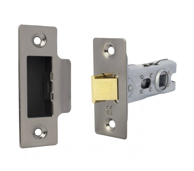 Excel Hardware Bolt Through Tubular Mortice Latch 63mm - Black Nickel