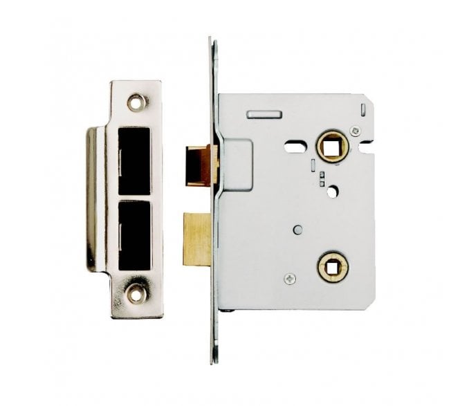 Excel Hardware Easy Reverse Bathroom Mortice Lock  - Satin Satin Stainless