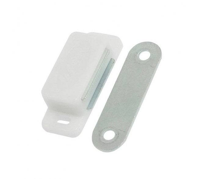 Excel Hardware Heavy Duty PVC Magnetic Catch - White