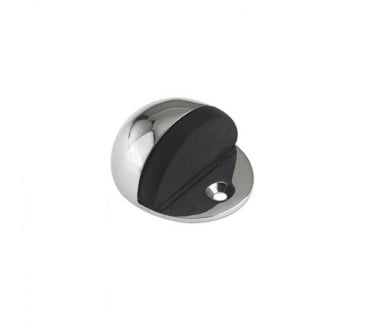 Excel Hardware Oval Floor Mounted Door Stop - Polished Chrome
