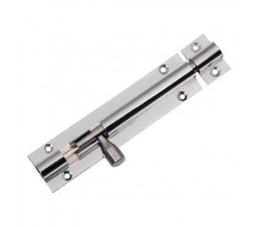 Excel Hardware Straight Barrel Bolts - Polished Chrome