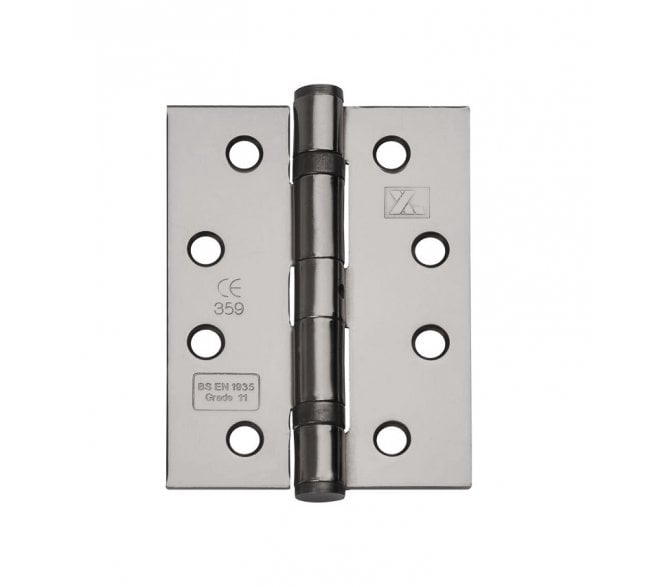 Excel Hardware XL869 102x76mm Ball Bearing Butt Hinges (Pair) - Black Nickel