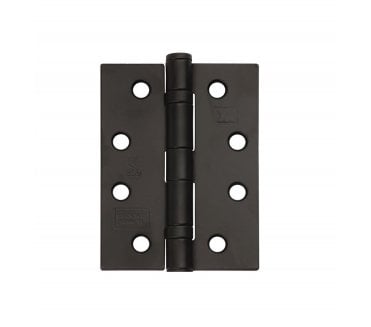 Excel Hardware XL869 102x76mm Ball Bearing Butt Hinges (Pair) - Black