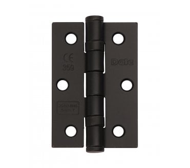 Excel Hardware XL965BLK 76x51mm Ball Bearing Butt Hinges (Pair) - Black