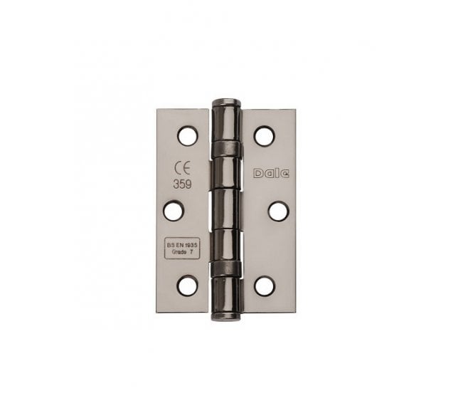 Excel Hardware XL965BLNK 76x51mm Ball Bearing Butt Hinges (Pair) - Black Nickel