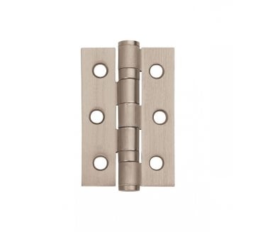 Excel XL864 76x51mm Ball Bearing Butt Hinges (Pair) - Satin Nickel
