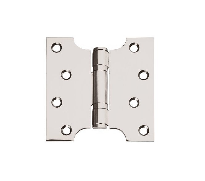 Excel XL975 Ball Bearing Parliament Hinges - 102x102mm (Pair) - Polished Stainless Steel