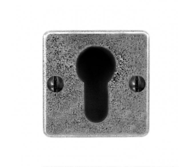 Finesse Design FD000C Square Euro Profile Escutcheon - Pewter